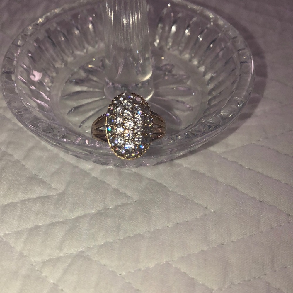 QVC gold tone ring